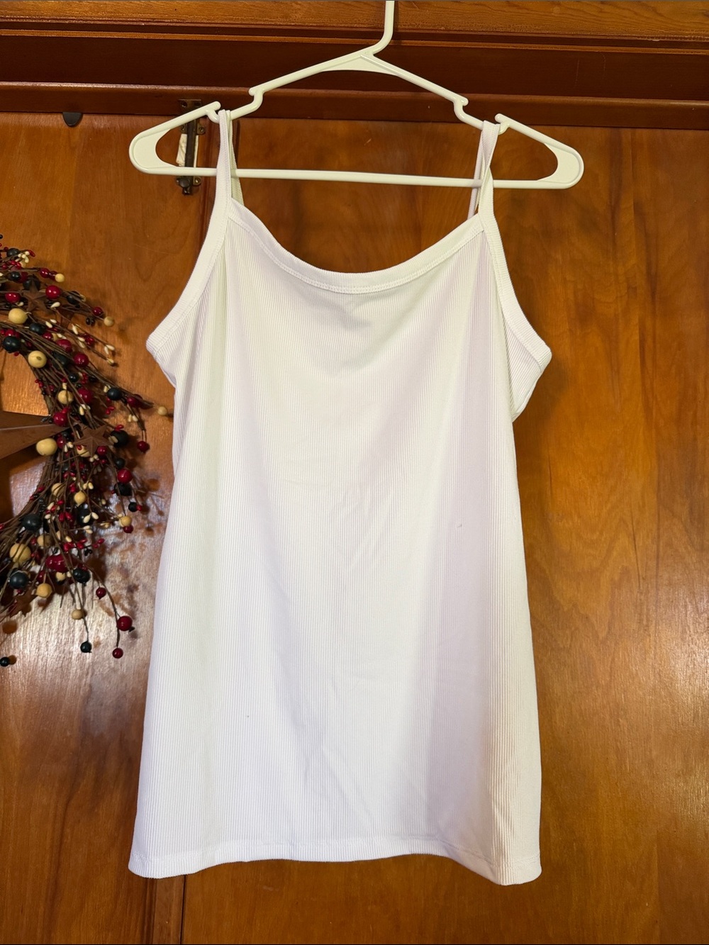 No Boundaries White Ribbed Tank Top